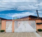 Casa para Locação, em Mongaguá, bairro vila Atlantica, 3 dormitórios, 2 banheiros, 1 vaga